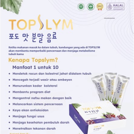 Topslym Fiber isi 10 sachet Paket Fit