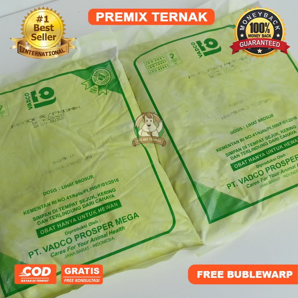 PRODAIRY PREMIX 1 KG - Premix Mineral dan multivitamin untuk sapi perah - Like Lagantor Milku