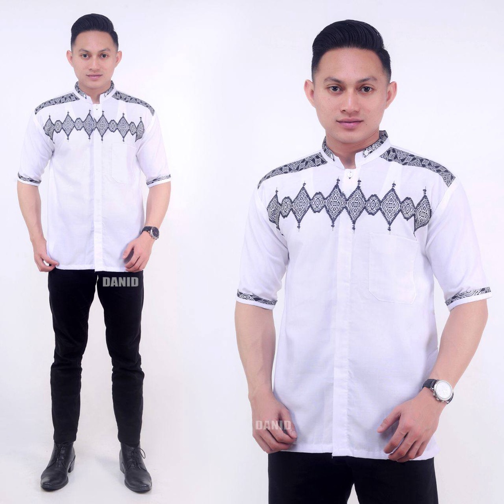 Kemeja putih polos / kemeja pria lengan panjang / kemeja volcom