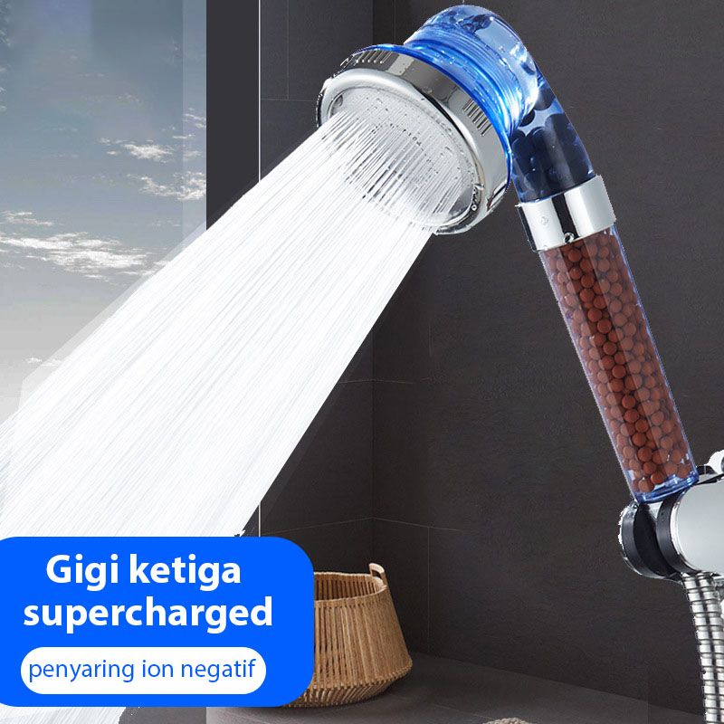 Gotama Kepala Super Shower ION Spa Health Crystal Biru - Head Super Filter Shower 3 in 1 Shower Putih Bola Bola