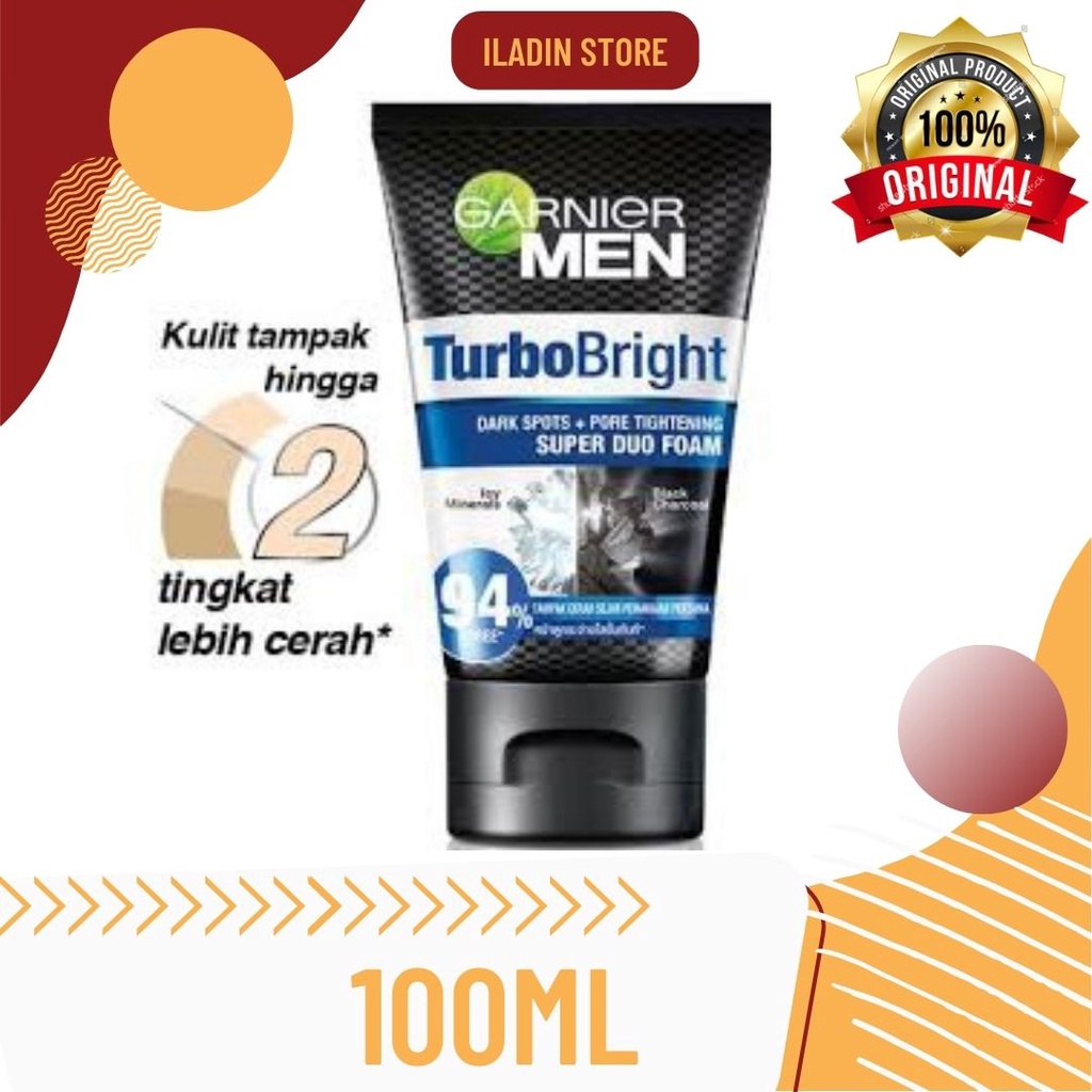 Garnier Men TURBO BRIGHT Super Duo Foam 100 ml