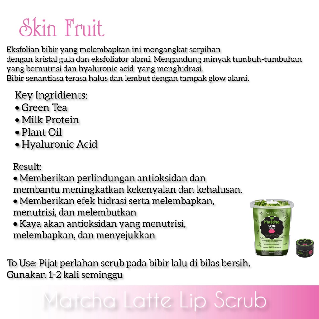 Skin Fruit Lip Scrub