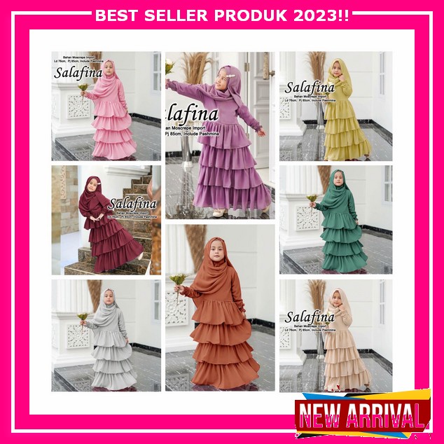 Khanza Kids Gamis Anak Perempuan Terbaru Buat Lebaran 2023 / Baju Gamis Anak Perempuan Tanggung Terb