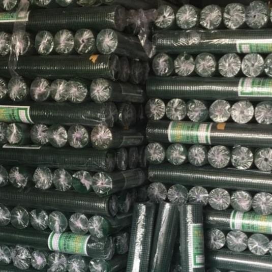 kawat loket PVC hijau kawat ram ayakan kawat kandang burung ayam kelin