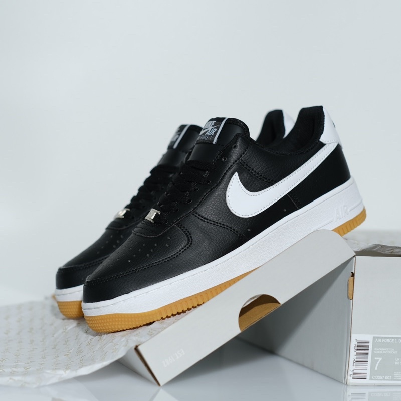 Nike Air Force  1 Low'07 Black White Gum BNIB 100% Authentic