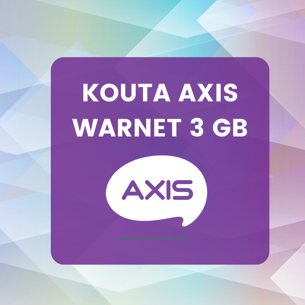 KOUTA AXIS 3GB WARNET 3 JAM 6 JAM TERMURAH