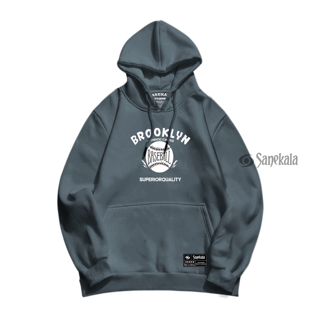 SN BROKLYN Sweater Hoodie Premium Pria Wanita Unisex Bahan Lembut Dan Tebal Size M - XXL