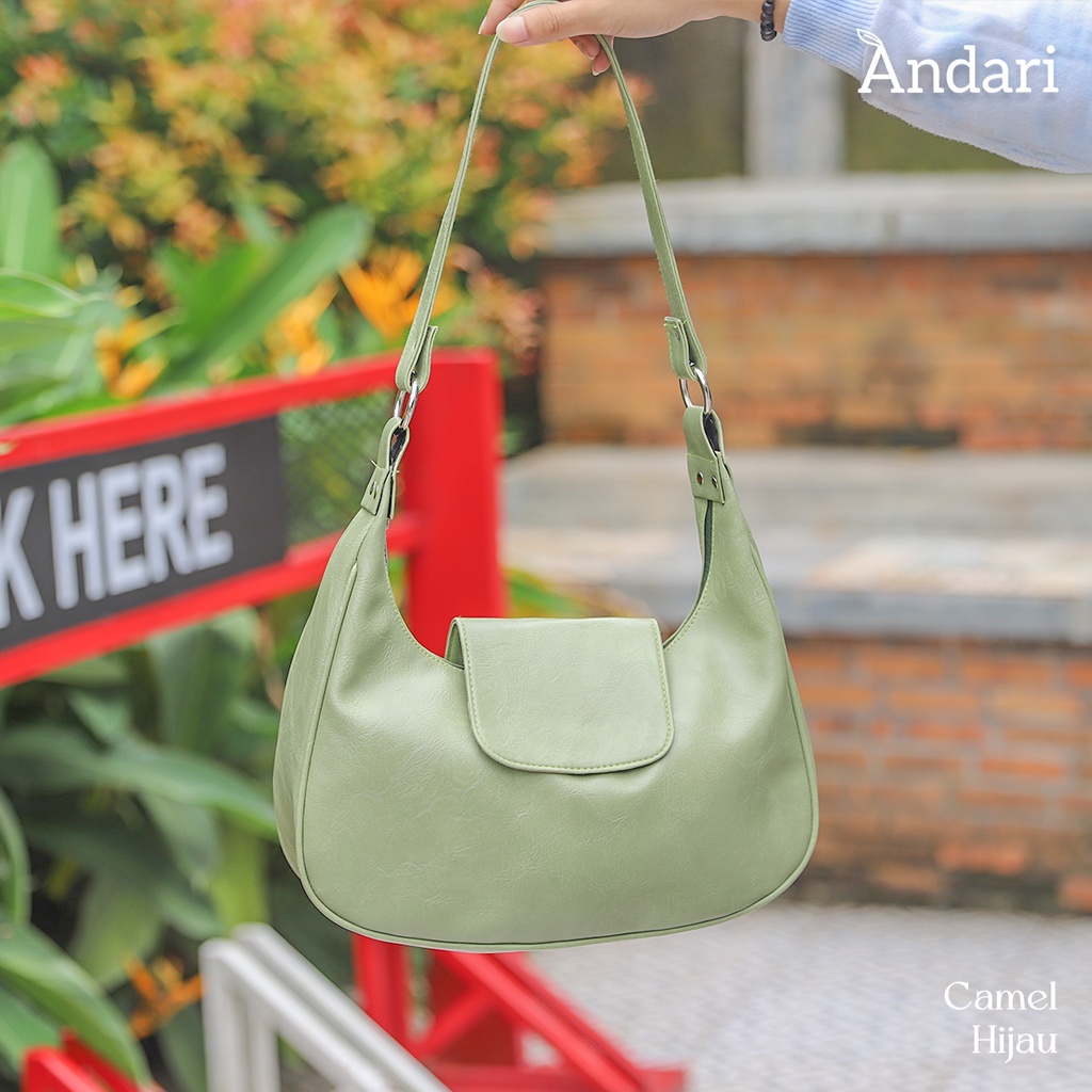 Tas Bahu Wanita CAMEL Original by Andari Viral 2023