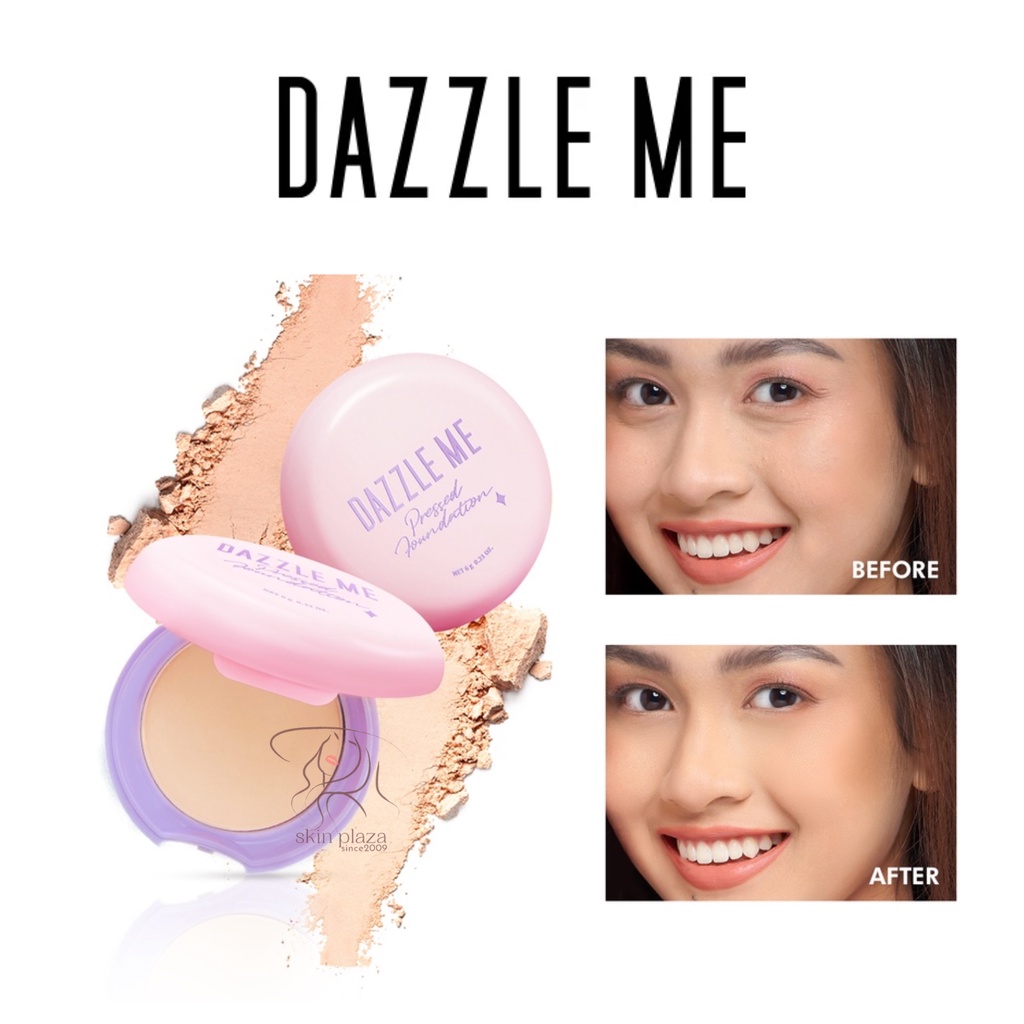 DAZZLE ME Muse Pressed Foundation Matte Compact Powder Oil-control Bedak Padat BPOM