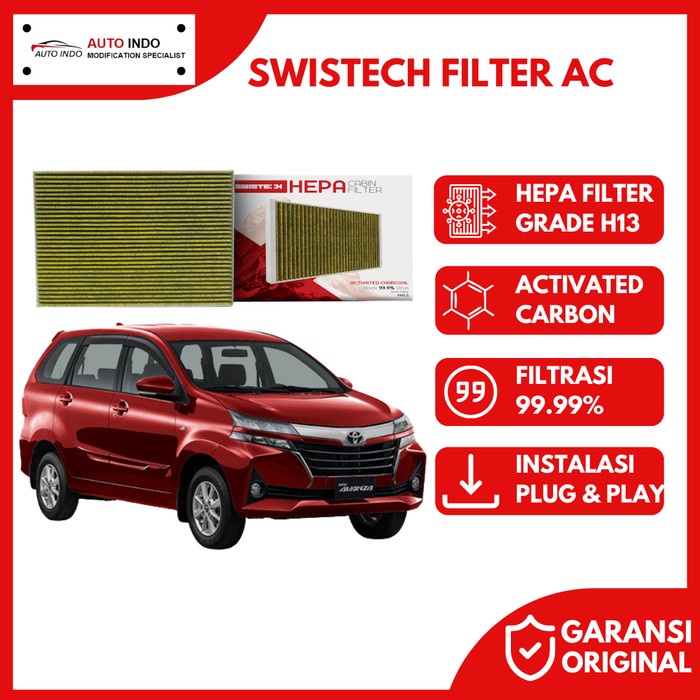 Filter Kabin AC Mobil Avanza Xenia 2012 - ON Swistech ST03 HEPA Filter ORIGINAL