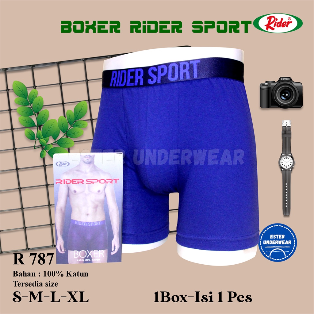 Celana Boxer Pria Rider R 787 Isi 1pcs