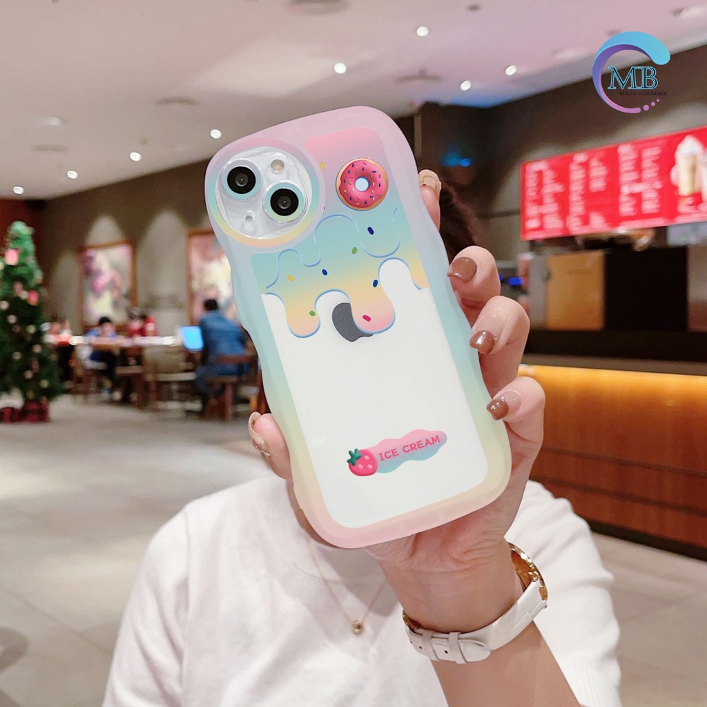 SS143 SOFTCASE SILIKON WAVY ICE CREAM FOR XIAOMI REDMI A1 2022 4A 5A 6A 8 9A 9C 10A 10 10C NOTE 5A PRIME NOTE 8 9 10 4G 11 11S PRO PLUS POCO C40 M3 M4 M5 X3 PRO X3 NFC MI A1 PLUS 2022 4G MB4433