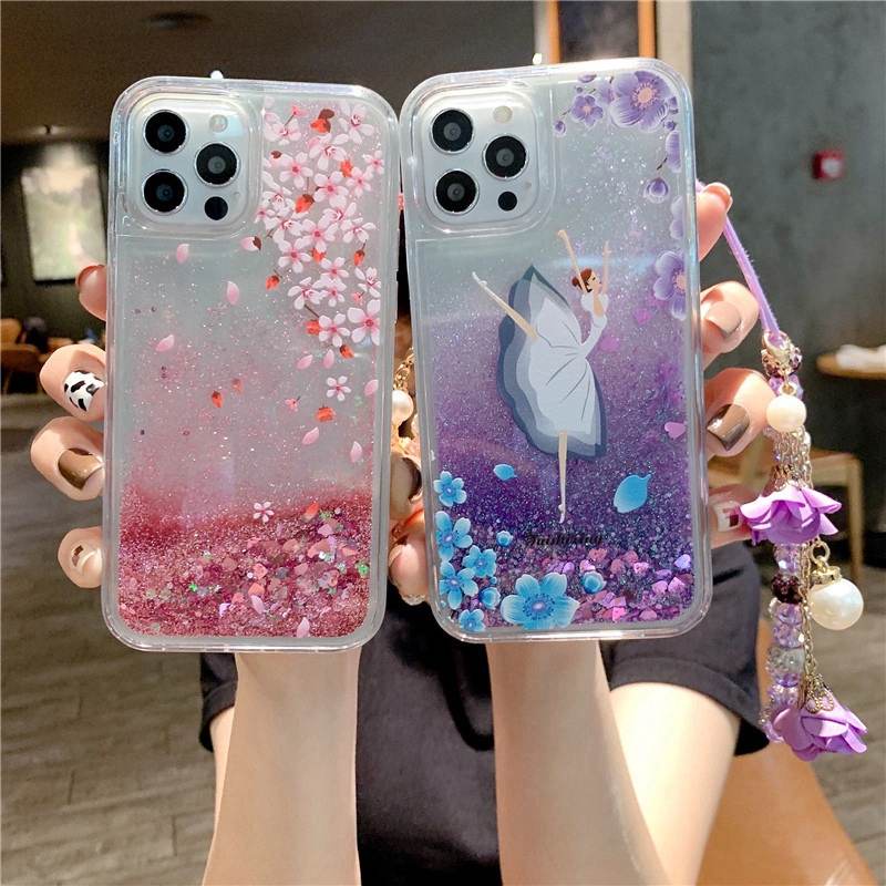 Case Bling Girls Pink Ungu Glitter Case Oppo Case Xiaomi Case Iphone Case Samsung Case Vivo Case Rea