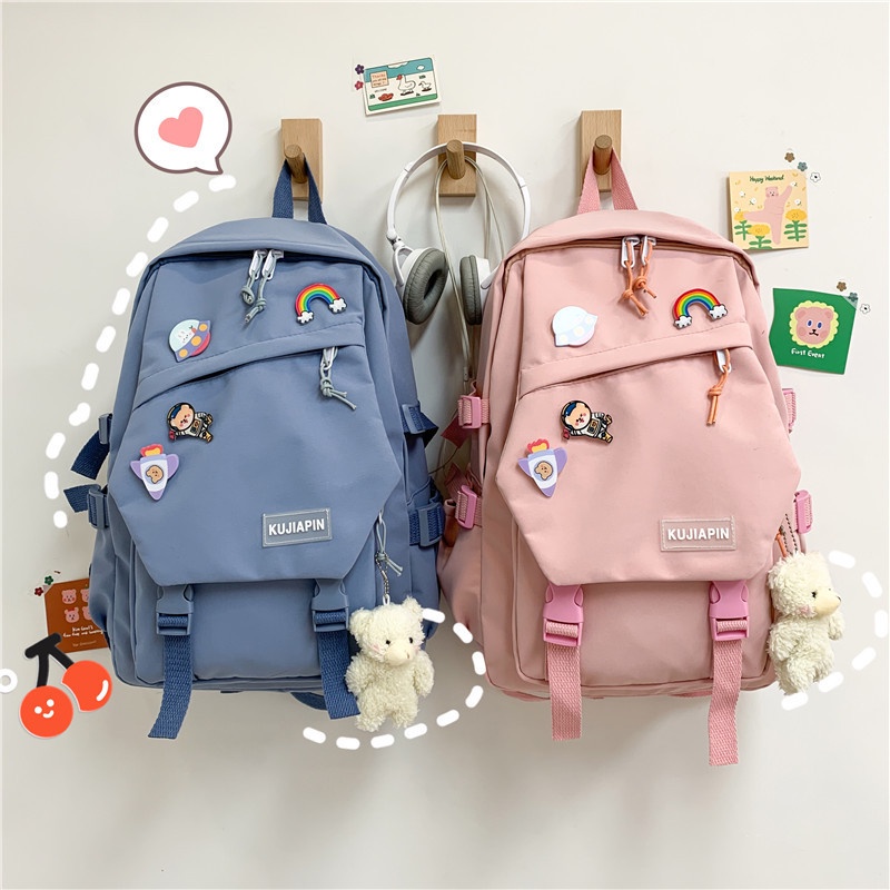 tas ransel wanita import fashion tas back pack wanita terkiniian tas korea mode tas sekolah terlaris