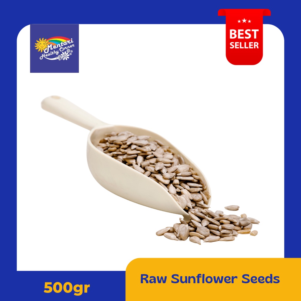 Sunflower Seed Raw 500gr / Biji Bunga Matahari Mentah 500gr (GRADE AAA, TERBAIK)