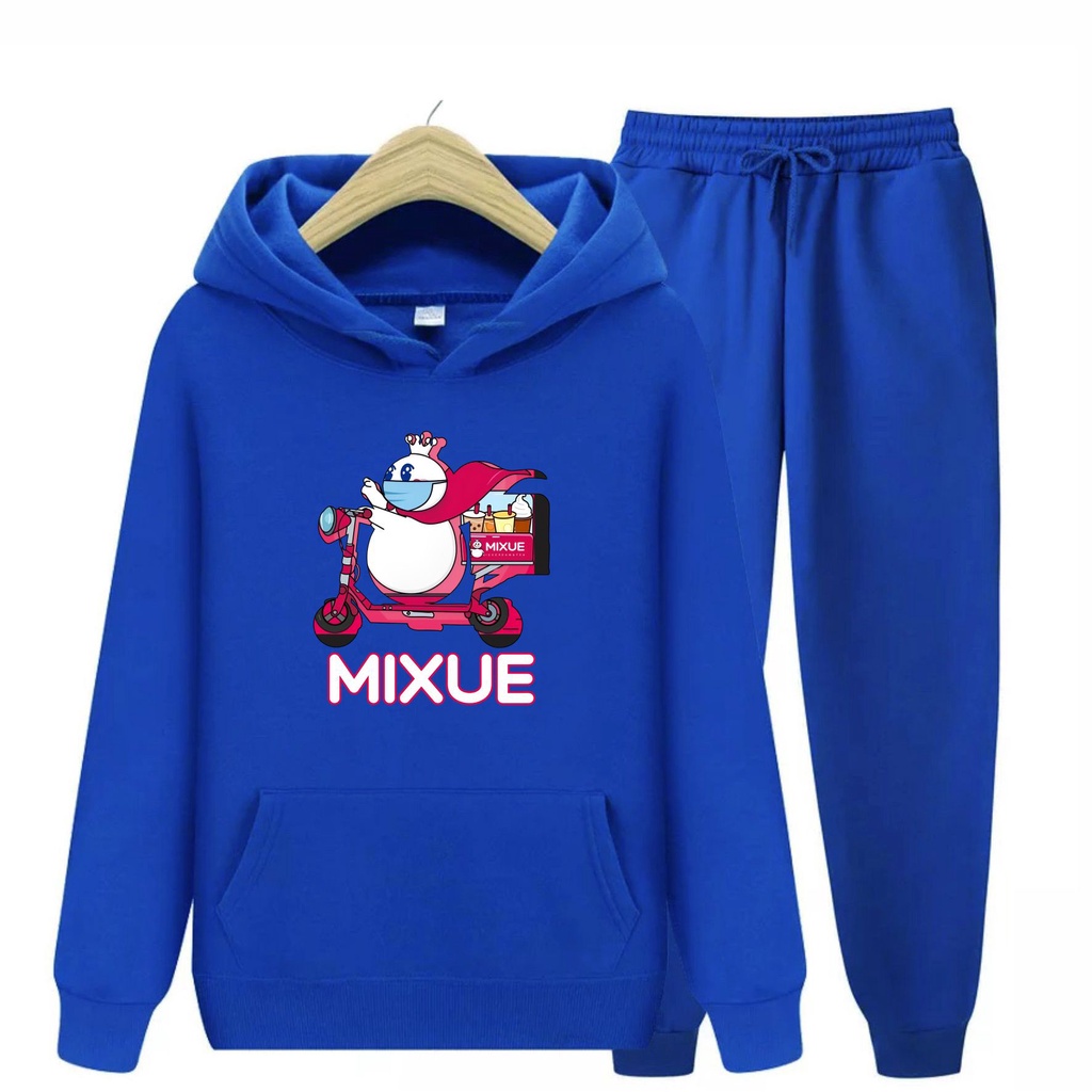 Setelan Sweater Hoodie  Anak MIXUE ICE CREAM Usia 4-14 Tahun Bisa Bayar Ditempat COD