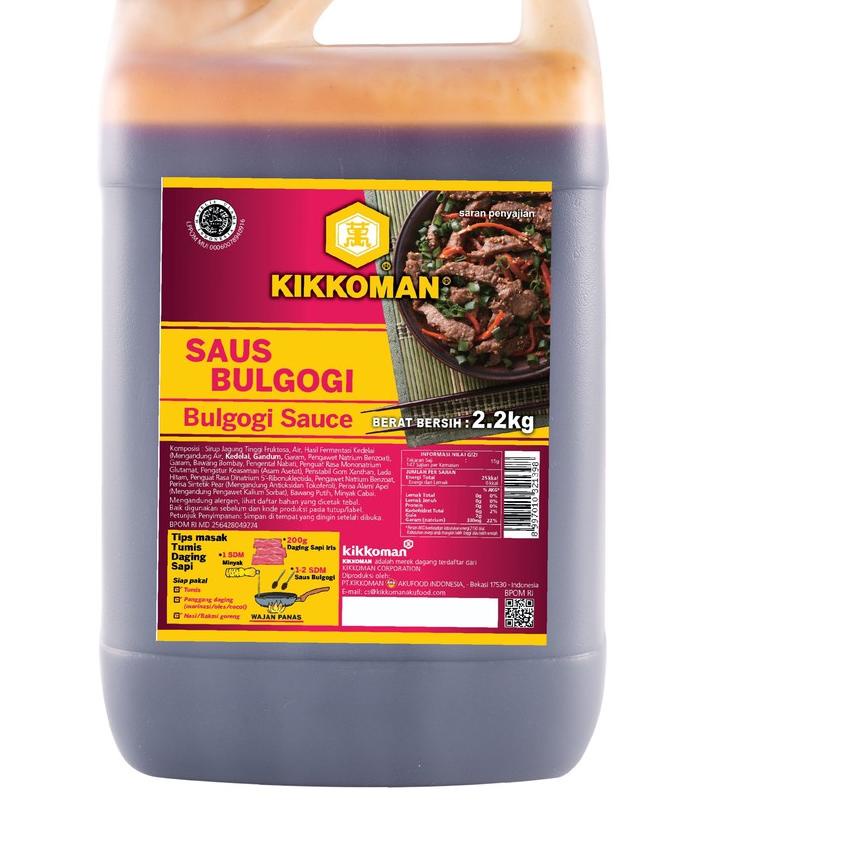 

☋ KIKKOMAN saus Bulgogi Halal jerigen 2L ֍