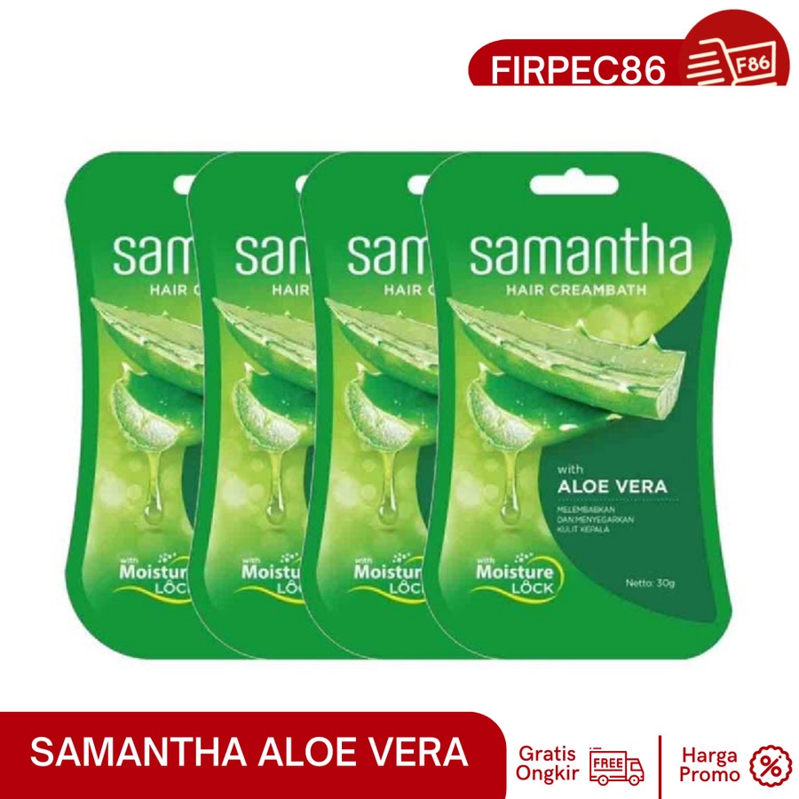 F86 Samantha Hair Creambath Aloe Vera 30 gr Multipack 3 Pcs