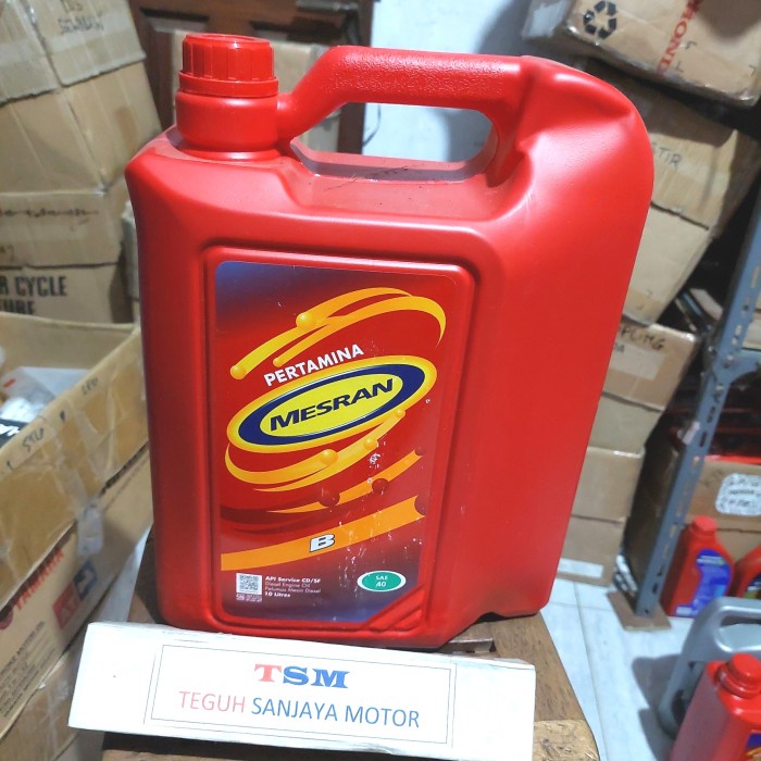 Oli Mesin Pertamina Mesran B SAE 40 B40 10 Liter ORIGINAL