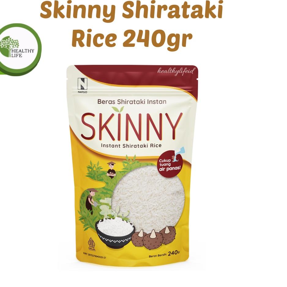 

♗ Skinny Shirataki Rice 240gr / Beras Shirataki / Beras Porang Skinny Cocok Untuk Diet ♪