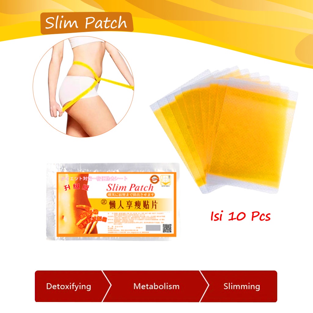 OJIO - Slimmer Body Slim Patch Isi 10 Pcs / Koyo Pelangsing Pembakar Lemak / Slim Patch Pembakar Lem