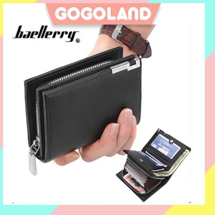 VIRAL ⭐Gogoland⭐ D025 Dompet Lipat Baellery Wanita Pria Kulit Panjang Fashion Murah Kartu Import
