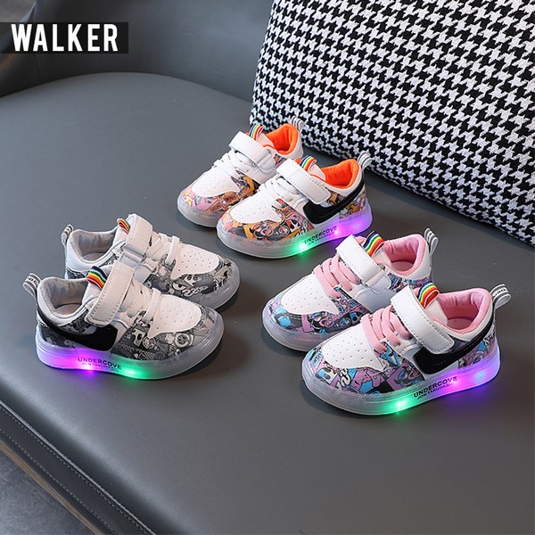 Sepatu Anak Laki Laki Perempuan LED Light - Sepatu Sneaker Anak Lampu LED M289