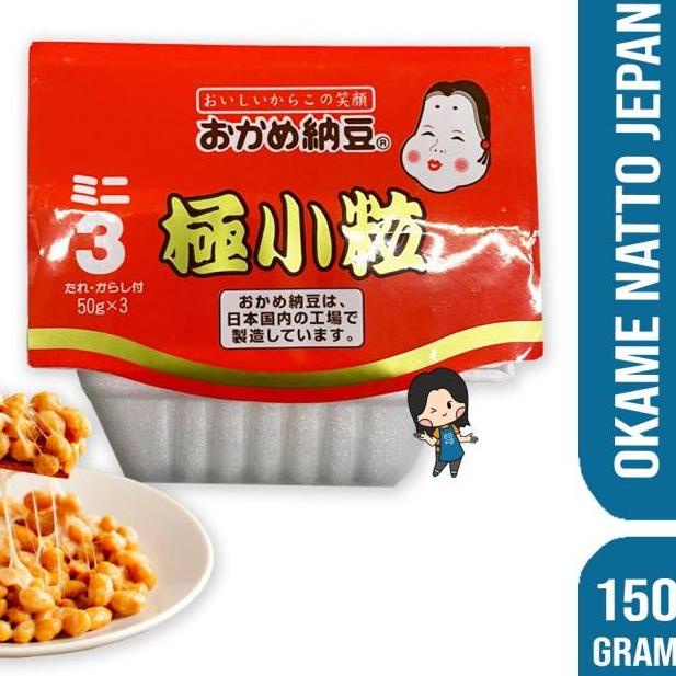 

♞ Okame Natto Goku Kotsubu mini 3 pack | 50 x 3 pcs | tempe jepang ✻