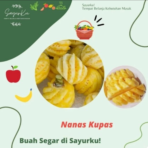

nanas kupas per biji