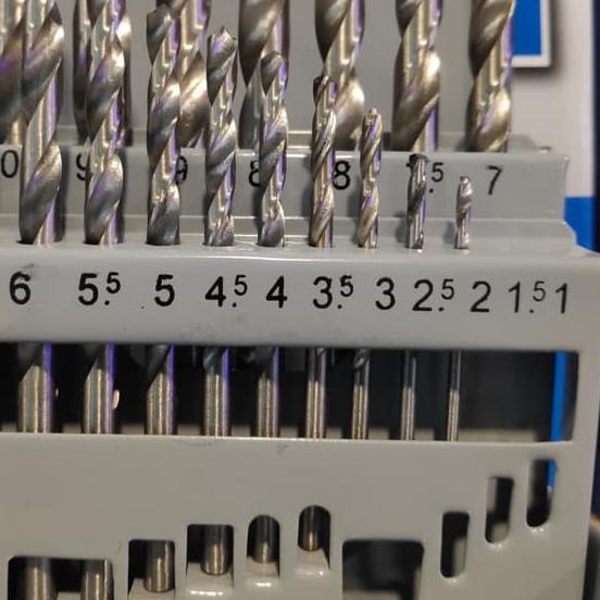 ☆ Mata Bor Set Besi dan Kayu HSS 19 Pcs Drill Bits Fujiyama ✧