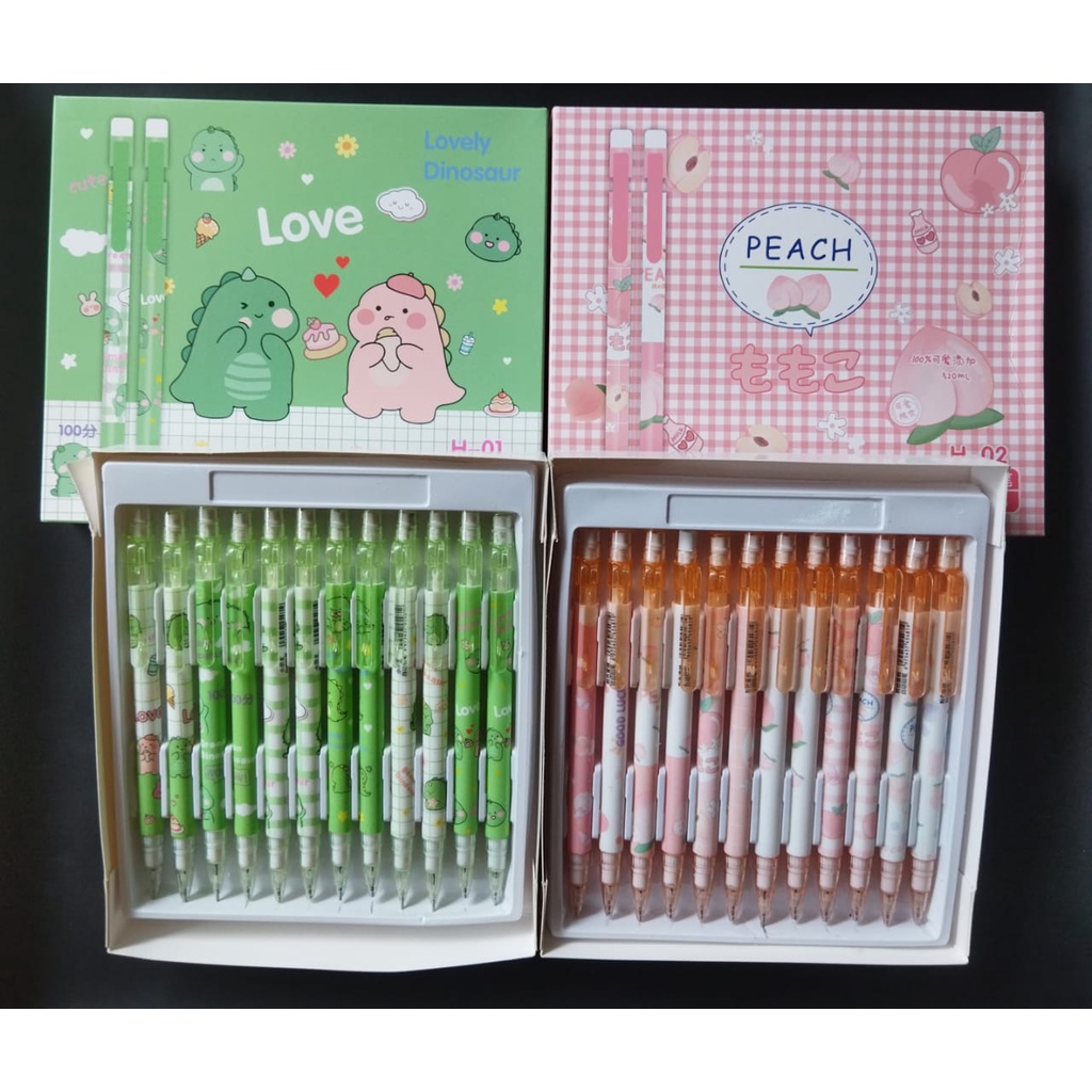 

Pensil Mekanik motif Dinosaurus / Peach / Astronot / Bear (H-01/02)