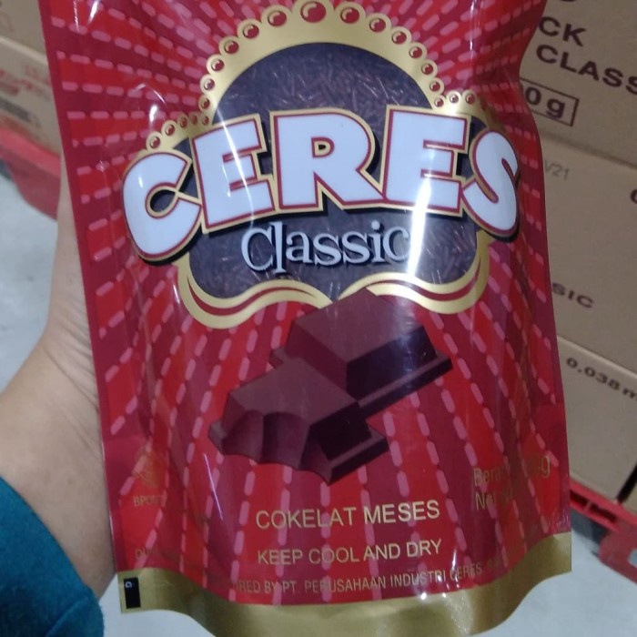 

Ceres Classic Coklat 500gr-Mesis Enak-Isian Roti-Topping Donat-