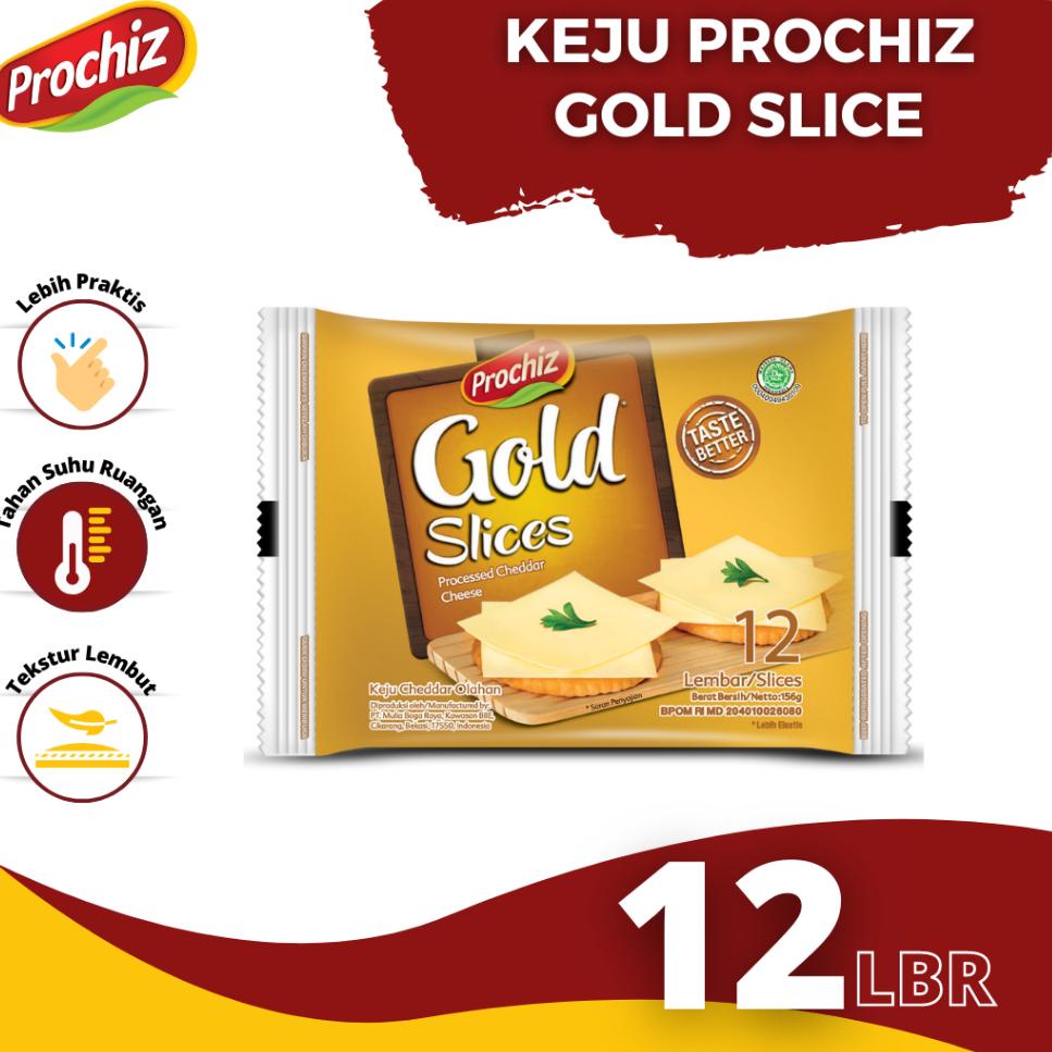 

Spesial PROCHIZ Gold Keju Slice 12 slice