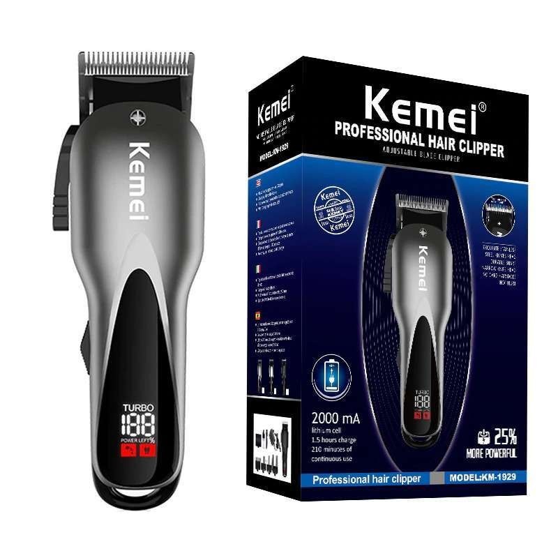 Alat Cukur Rambut Kemei KM-1929 Alat Cukur Rambut Professioanal Hair Clipper LED Display