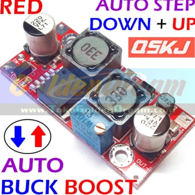 auto step up down jadi 1 pcb merah auto step down up PCXUJA789 Kualitas Baik