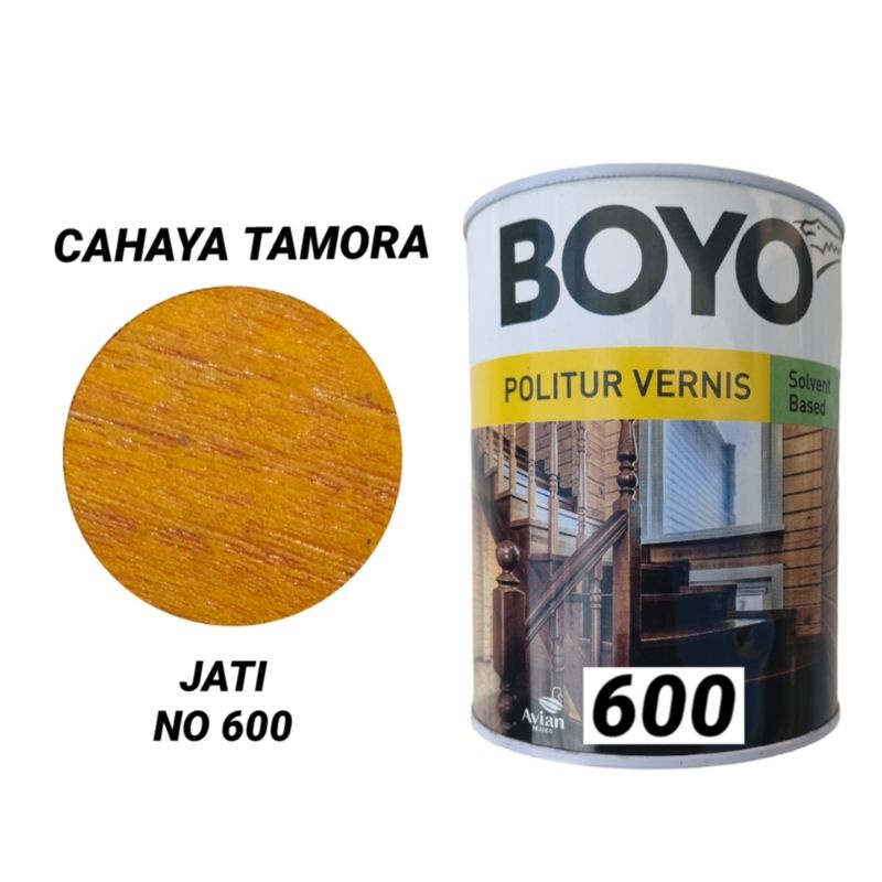 AVIAN BOYO POLITUR VERNIS SOLVENT BASED JATI NO 600 1 LITER