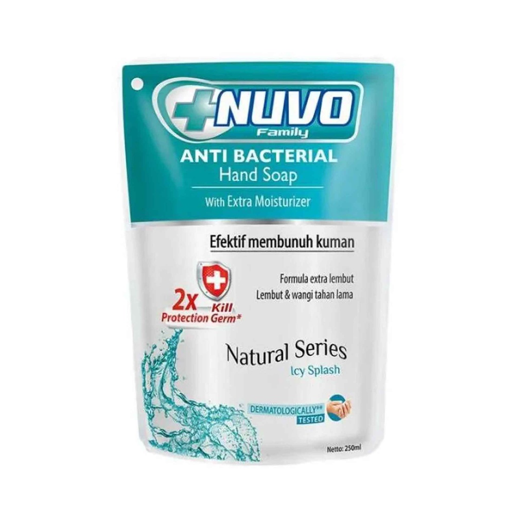 Nuvo / Nuvo sabun cuci tangan / Natural seris / Icy Splash / 250ml