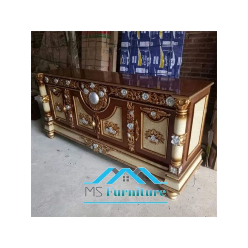 Bufet Tv Bulan / Bufet Tv Kayu Jati / Bufet Tv Minimalis / Bufet Tv Ukir.