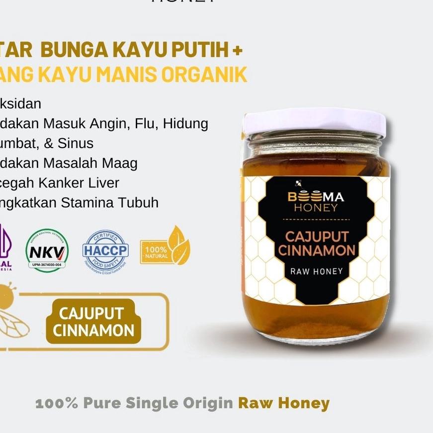 

♫ Beema Honey - Cajuput Cinnamon Raw Honey/ Kayu Putih Organik 300g ✶