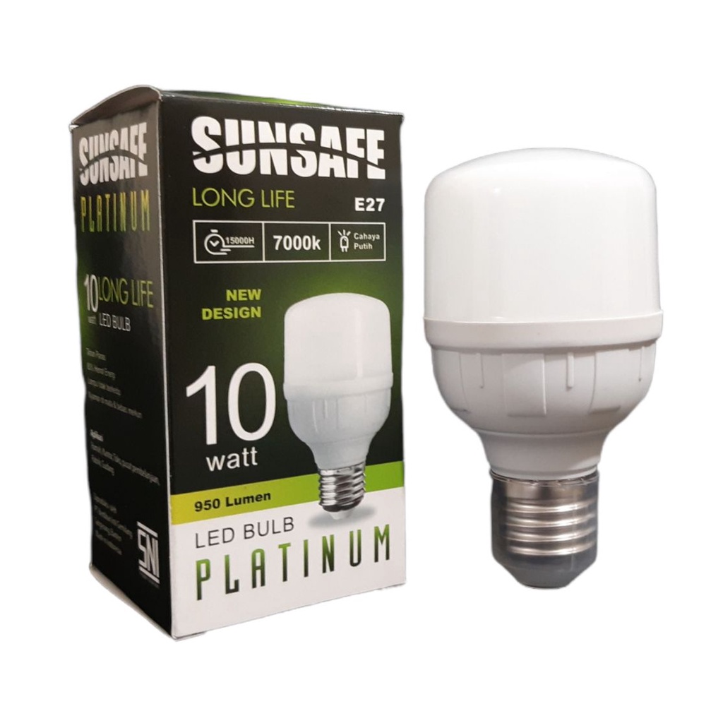 Paket 10 Pcs SUNSAFE Platinum Lampu LED Capsule 10 Watt