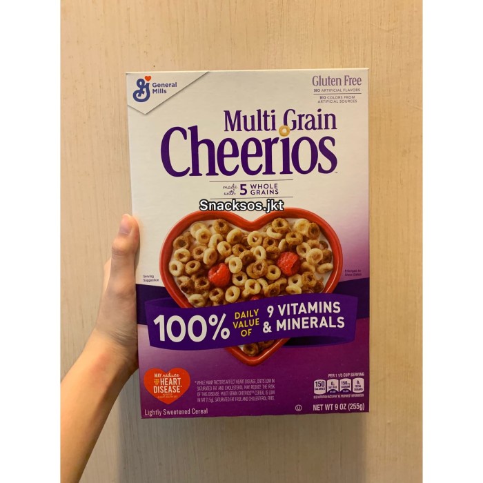 

[Box] Cheerios Honey Nut / Fruity / Original Oats / Multi Grain Cereal 034