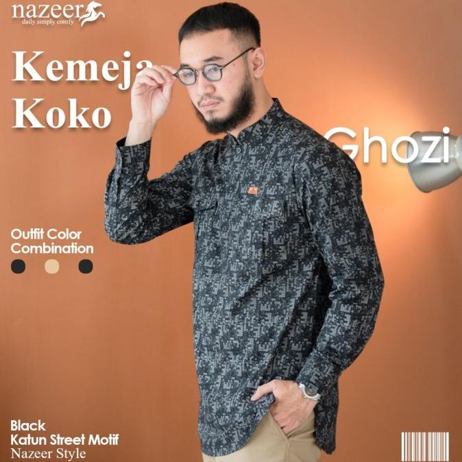 Sale Baju Koko Formal Lengan Panjang Batik Pria Dewasa Baju Muslim Modern /BAJU KOKO PRIA/BAJU KOKO 