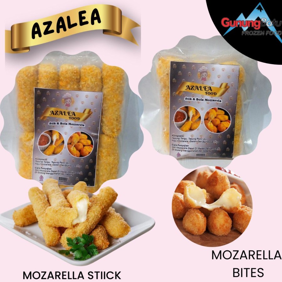 

AZALEA MOZARELLA STICK ISI10PCS / MOZARELLA BITES ISI 12PCS