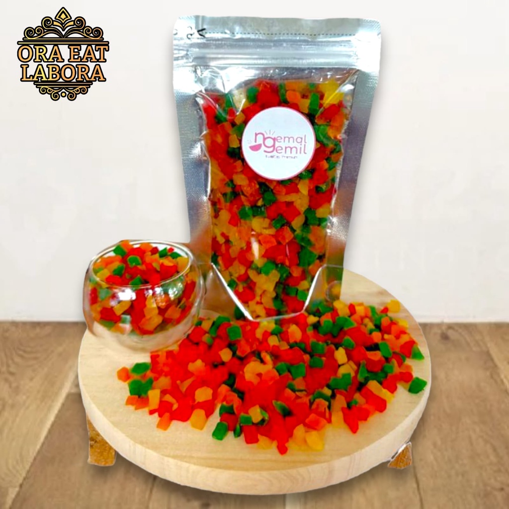 

Sukade Pepaya Mix Warna Homemade Kualitas Premium - Ora Eat Labora