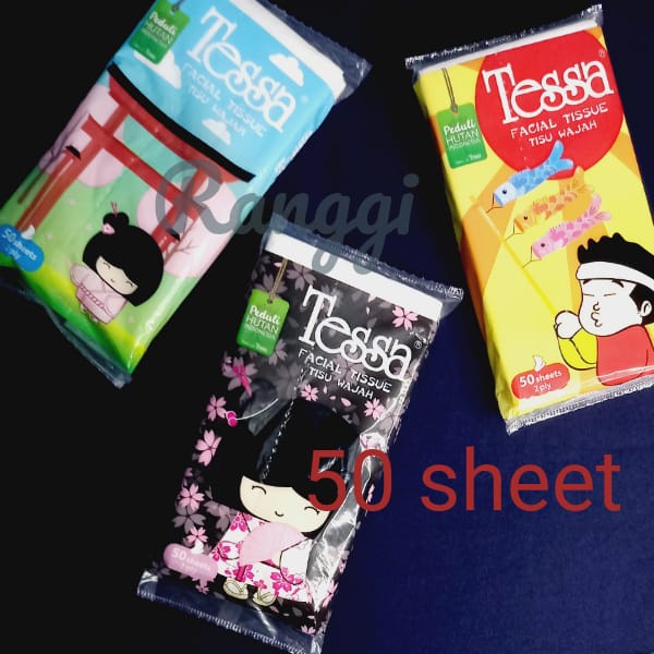 Tisu Tessa 50 sheet / Tissue Facial Tessa / Tissue 50 sheet / Tissu Murah / Tissue / Tessa
