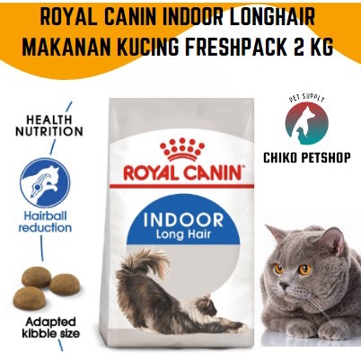 Royal Canin INDOOR LONGHAIR Makanan kucing 2 kg freshpack Long hair