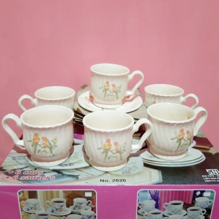 Terlaris Cangkir Cangkir Set / Gelas Set / Cangkir Kado Napoleon 12 Pcs