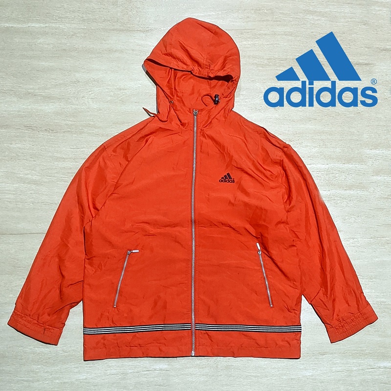 Jaket Thrift Sport Running Pria ADIDAS Hoodie Olahraga Second Preloved Branded Kondisi 80%