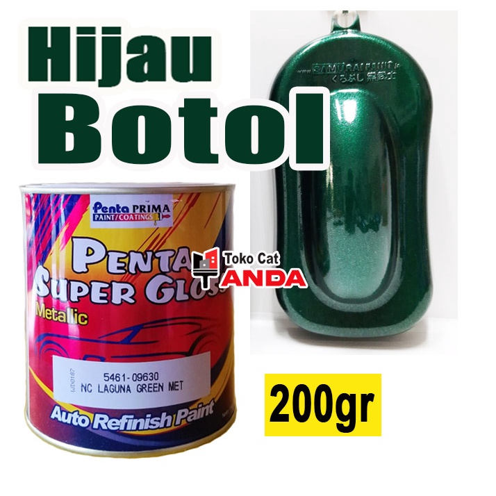 Cat Penta Super gloss HIjau Botol Laguna GREEN Met - Cat Motor Hijau Botol - Penta Laguna green
