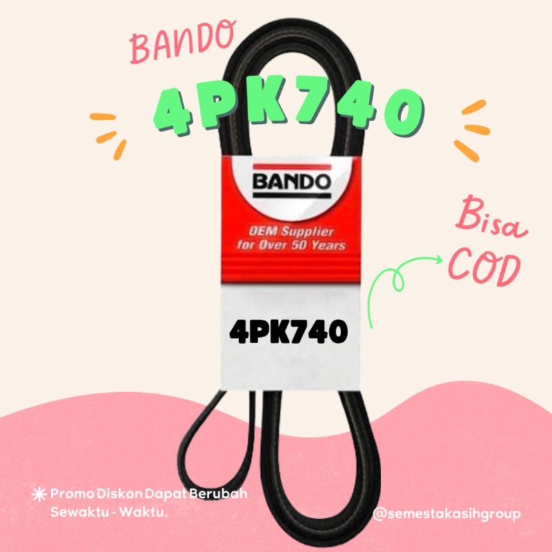 Fan Belt Bando 4PK740